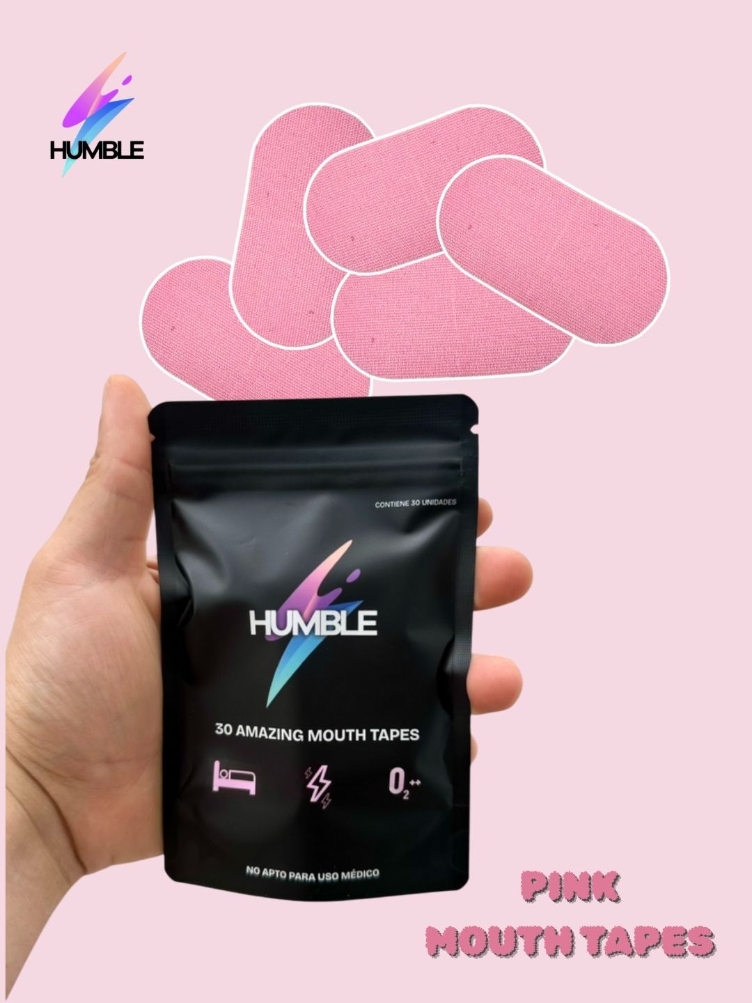 Mouth Tape (Parches Bucales) Humble -PINK-