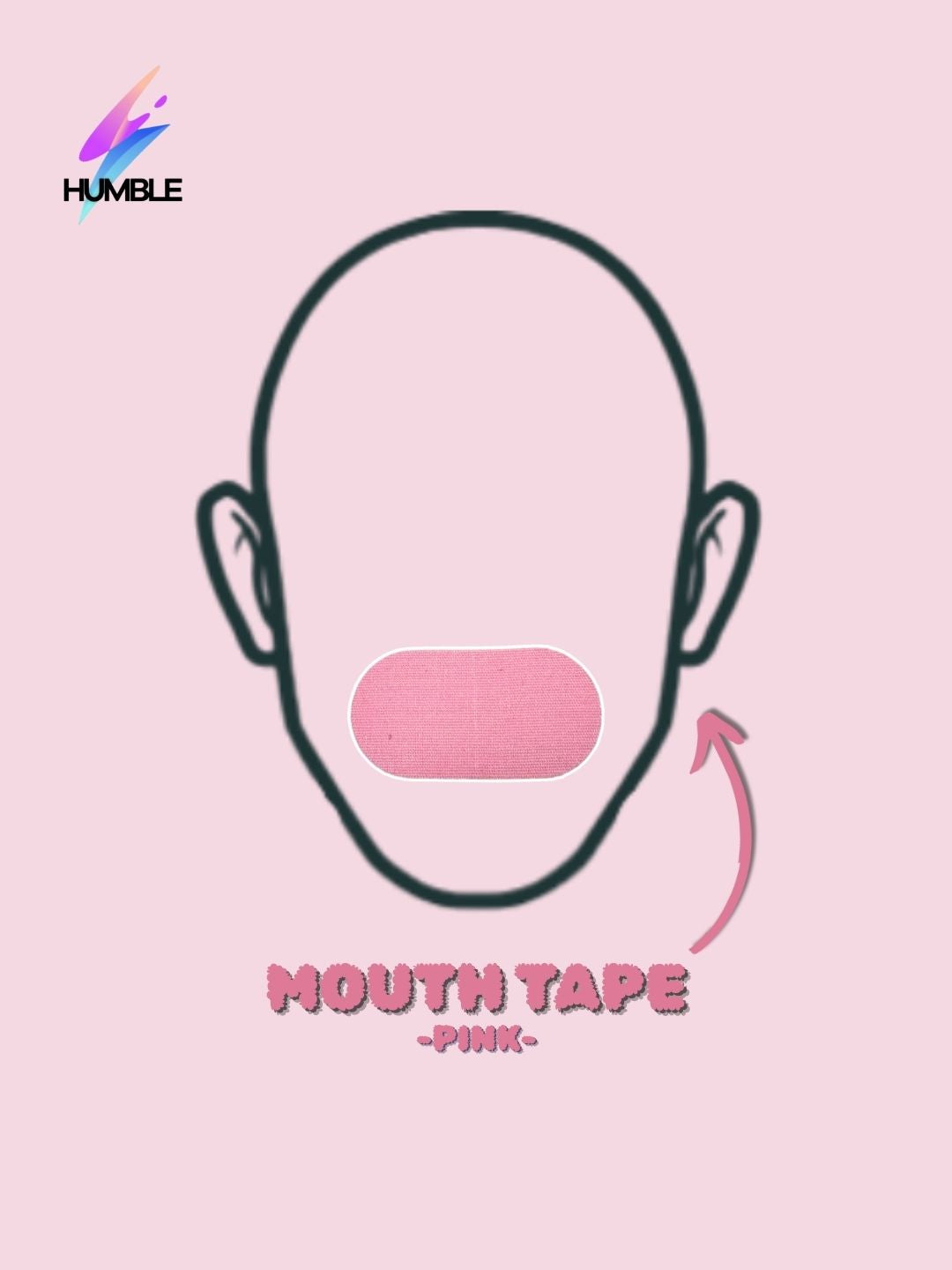 Mouth Tape (Parches Bucales) Humble -PINK-