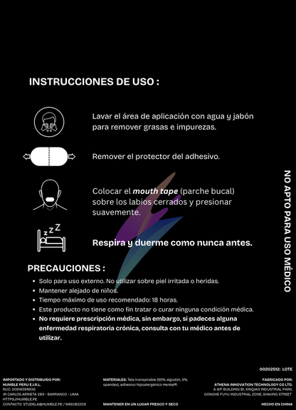 Mouth tape (Parches Bucales) Humble